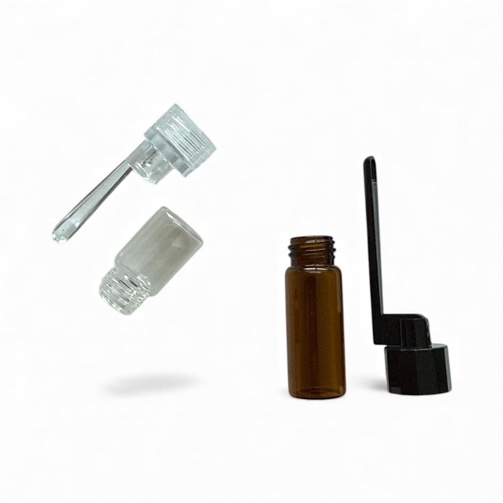 Mini Spice Snuff Dispenser: Portion Control Storage Jar with Spoon