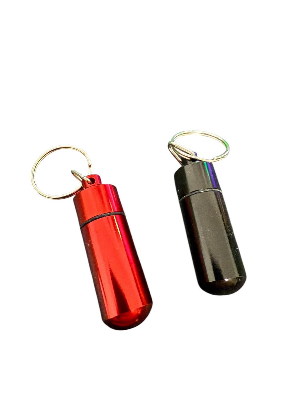 Aluminum Portion  Snuff Control Keychain: Travel Spice Sweetener Dispenser with Spoon Scoop