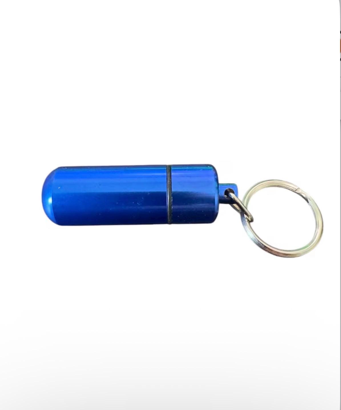 Aluminum Portion  Snuff Control Keychain: Travel Spice Sweetener Dispenser with Spoon Scoop