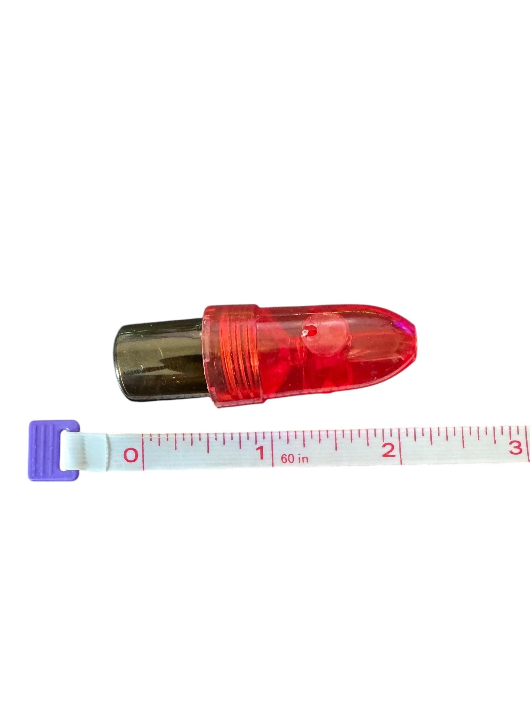Glass Portion Control Dispenser Storage Plastic Snuff Bullet Top - For Travel, Pocket, or Purse