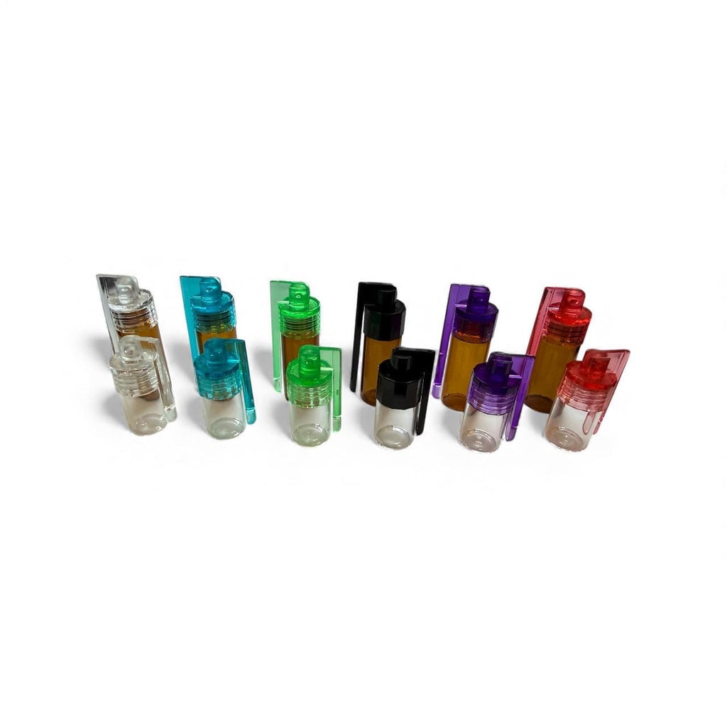 Mini Spice Snuff Dispenser: Portion Control Storage Jar with Spoon